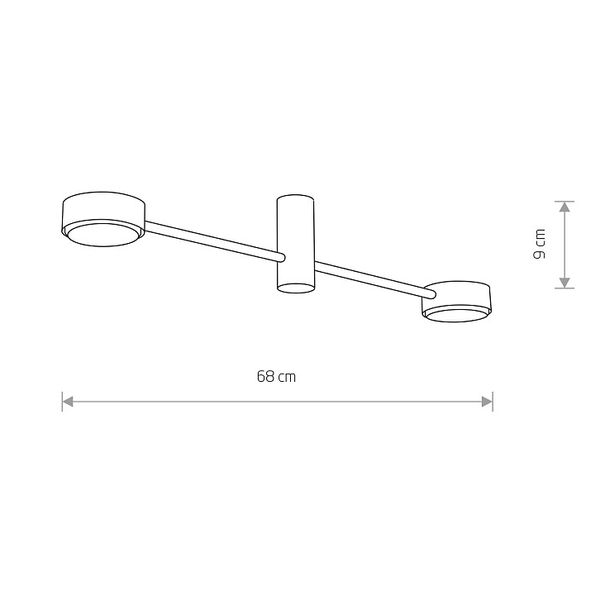 Industrialna LAMPA sufitowa ORBIT 7943 Nowodvorski metalowe kinkiet do kuchni czarny zdjęcie 5