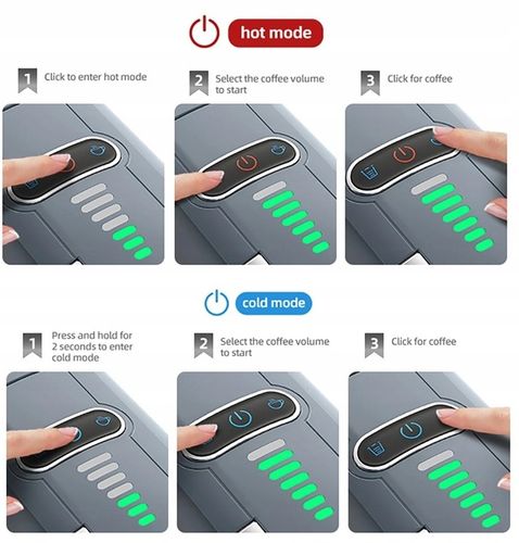 HiBREW H2B Ekspres do kawy wielokapsułkowy 5 w 1 SZARY na Arena.pl