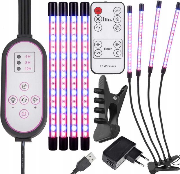 Lampa Do Wzrostu Roślin Heckermann - 36W - 4 Głowice zdjęcie 10