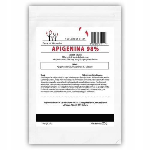 APIGENINA 25g APIGENIN CZYSTA 98% ZDROWIE MOCNA 125 PORCJI na Arena.pl