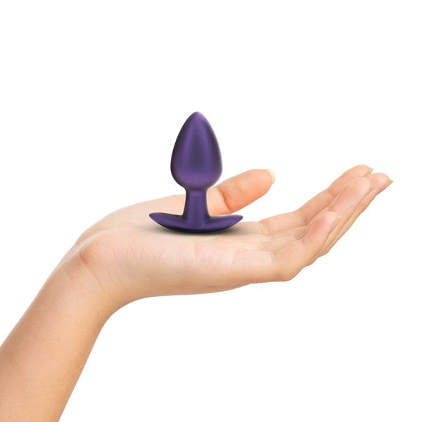 Smooth Silicone Anal Plug - Medium - 3.1 / 7,9 Cm - Metallic Purple zdjęcie 4