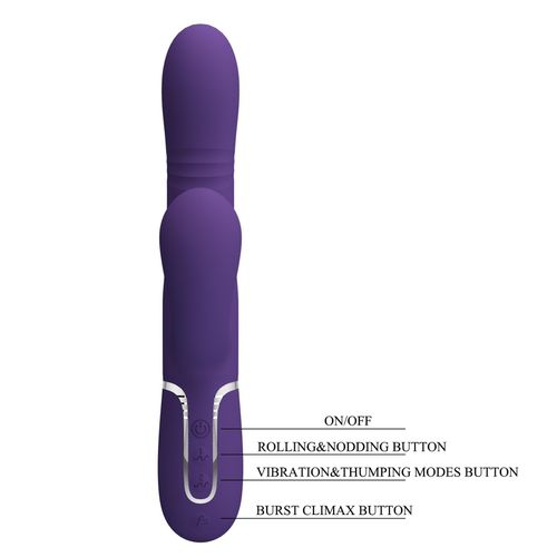 Pretty Love - Mariana Dark Purple, 7 Vibration Functions, 7 Thrusting na Arena.pl