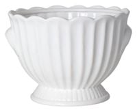 Doniczka ceramiczna biała duża