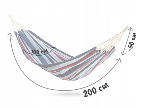 HAMAK BUJAK OGRODOWY DUŻY MOCNY 200x100cm Sofotel na Arena.pl