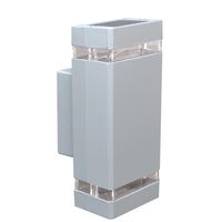 Lampa ogrodowa kinkiet K-7548 KIN II szary 2x GU10