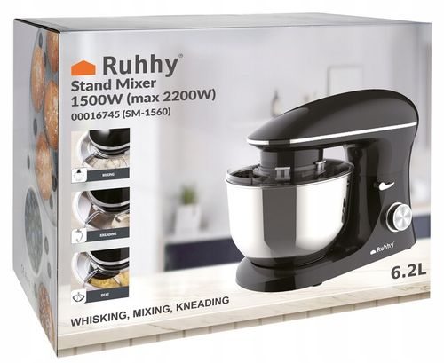 Robot Kuchenny Planetarny Mikser Zestaw Misa 6,2l Wielofunkcyjny 2200W na Arena.pl