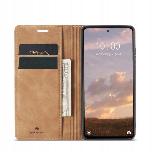 Spacecase Wallet Poco X5 Pro/Note 12 Pro Light Brown na Arena.pl