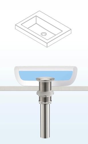 SYFON DO ZLEWU umywalki biały+korek do zlewu KLIKKLAK srebrny bez przelewu na Arena.pl