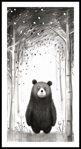 Plakat 50x100cm Ciekawski Miś na Arena.pl