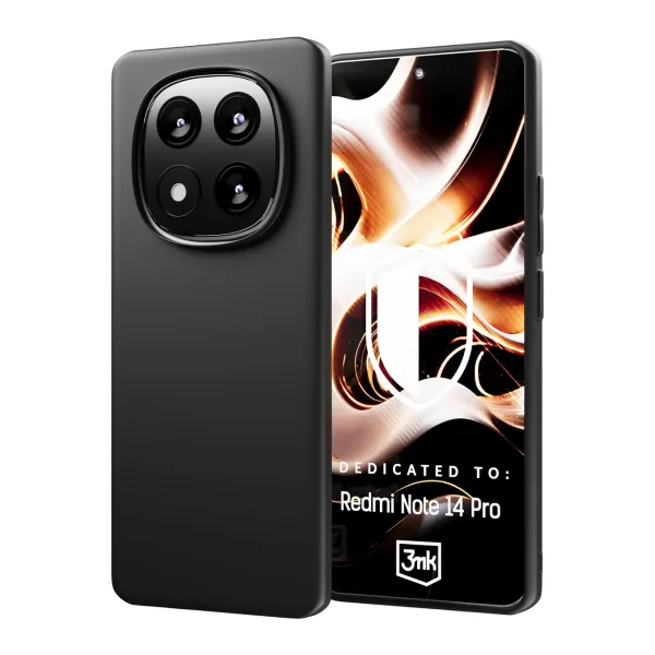 Etui 3mk Matt Case na Xiaomi Redmi Note 14 Pro - czarne zdjęcie 1