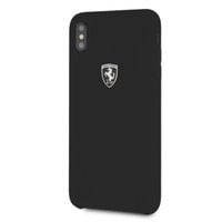 ferrari hardcase feosihci65bk iphone xs max czarny/black silicone off track