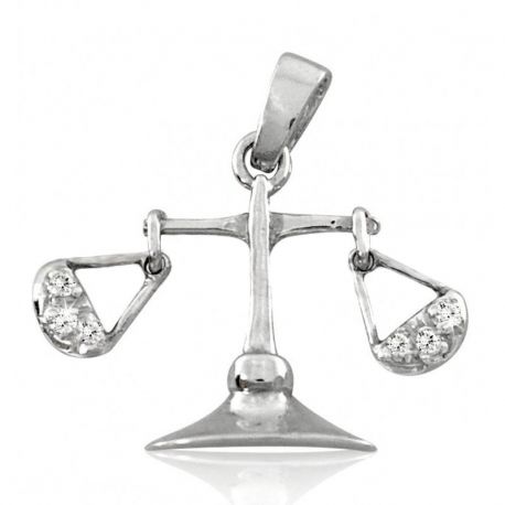 SREBRNY WISIOREK ZNAK ZODIAKU WAGA PRÓBA SREBRA 925 na Arena.pl