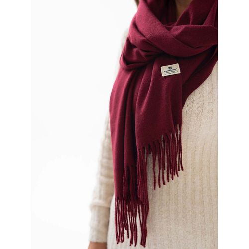 PETERSON szalik duży ciepły elegancki miły w dotyku 180x70 S001 c.bordowy na Arena.pl