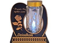 DZIADKOM DZIADKI SOLAR SOLARNY ZNICZ LAMPION NA GRÓB SKOS  DZIELI ZŁOTO