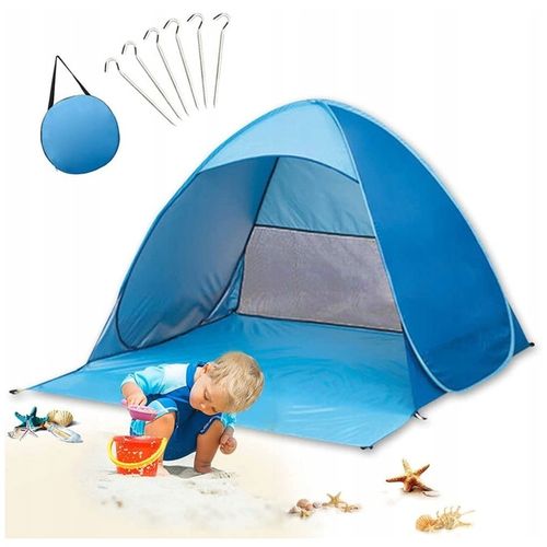 NAMIOT PLAŻOWY SAMOROZKŁADAJĄCY KEMPINGOWY WODOODPORNY OCHRONA SŁONECZNA na Arena.pl
