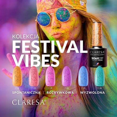 CLARESA Lakier hybrydowy FESTIVAL VIBES 2 - 5g na Arena.pl