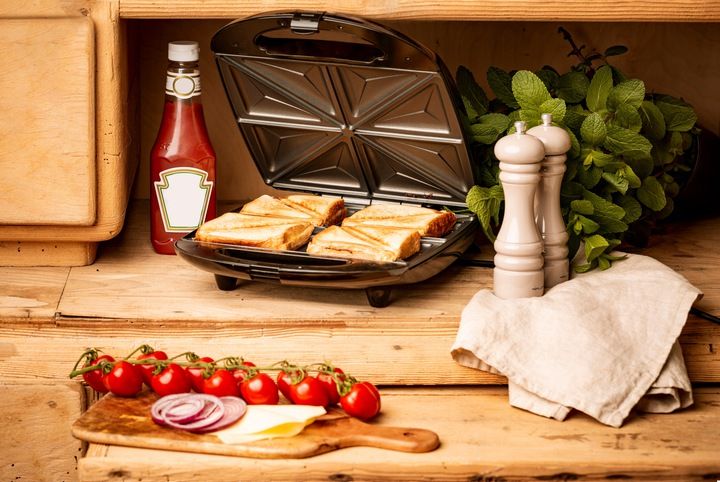 Opiekacz Do Kanapek Sandwich Toster Elektryczny Duży Na 4 Kanapki 1500W XXL zdjęcie 6