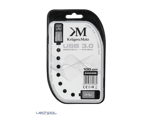 KM0336 Kabel USB3.0 wtyk - gniazdo 1m Kruger&Matz na Arena.pl