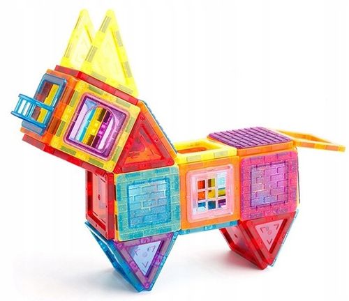 Klocki Magnetyczne 3D Układanka Edukacyjna 70 elementów na Arena.pl