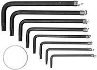 KLUCZE TORX KOMPLET 8 SZTUK 10 - 40 - W-56600