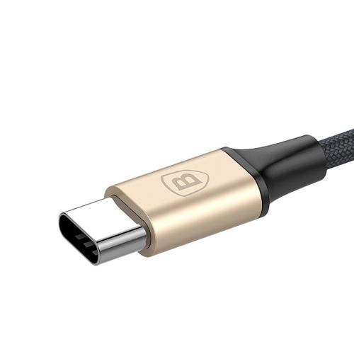 Kabel USB Type-C 2w1 lightning + Micro USB Baseus złoty na Arena.pl
