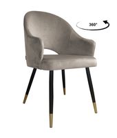Krzesło obrotowe Velvet podstawa czarno-złota MG09