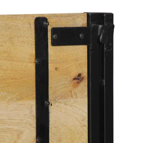 Zagłówek 180 cm lite drewno mango i żelazo na Arena.pl