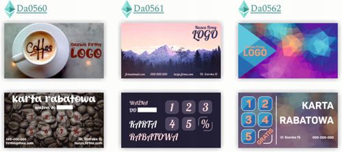 Karty stałego klienta RABATOWE 120 szt TWOJE LOGO nazwa firmy OCEANARIUM na Arena.pl