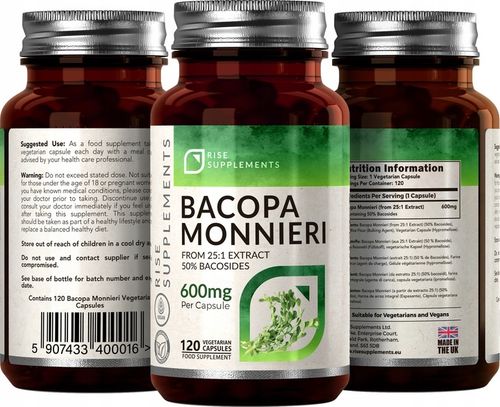 Bacopa Monnieri (Brahmi) 120 Kapsułek po 600mg na Arena.pl