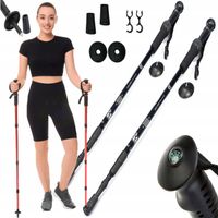 KIJKI DO CHODZENIA NORDIC WALKING KIJE TREKKINGOWE MEGA WYGODNE zestaw 2szt