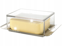 GEFU Maselniczka BRUNCH Q5 Stal szlachetna poliweglan 16x9x5cm.