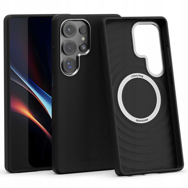 Spacecase Classy Mag Galaxy S25 Ultra Black zdjęcie 1