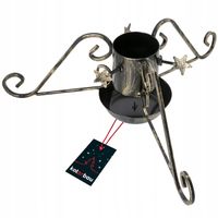 STOJAK CHOINKOWY STALOWY Z MISĄ 100 MM ZBIORNIK DONICA POD CHOINKĘ DRZEWKO