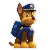 Dekoracja ścienna Psi Patrol - Chase