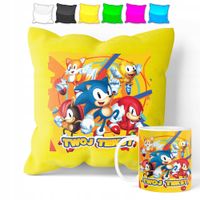 ZESTAW: KUBEK + POSZEWKA - SONIC HEDGEHOG - PREZENT WIELE WZORÓW + IMIĘ