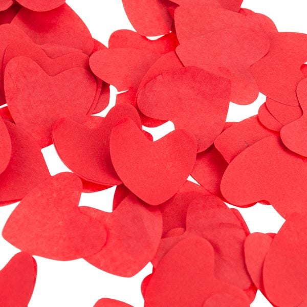 KONFETTI TUBA STRZELAJĄCA CZERWONE SERCA ŚLUB zdjęcie 4