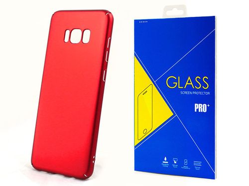 Etui Thin Case do Samsung Galaxy S8 Czerwone + Szkło na Arena.pl