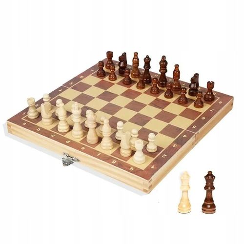 SZACHY DREWNIANE WARCABY DUŻE DLA DZIECI TRYKTRAK GRY LOGICZNE PLANSZ0WE na Arena.pl