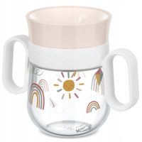 2X KUBEK DZIECIĘCY TRENINGOWY DO NAUKI PICIA 360°MIO 200 ML SUNSHINE & RAIN
