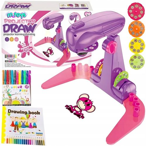 PROJEKTOR RZUTNIK DO NAUKI RYSOWANIA SLAJDY MAZAKI 32 WZORY PODŚWIETLANY na Arena.pl