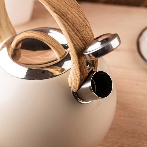 czajnik stalowy z gwizdkiem 3l klausberg kb-7956 beżowy mat na Arena.pl