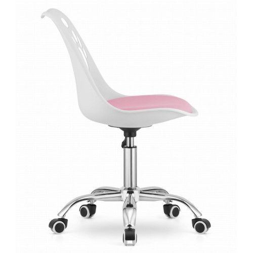 KRZESŁO PRINT ERGONOMICZNE REGULOWANE BIAŁO-RÓŻOWE 52CM na Arena.pl