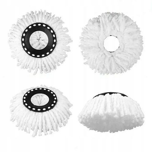 10x WKŁAD DO MOPA OBROTOWEGO CHŁONNA MIKROFIBRA OKRĄGŁY ZAPAS KOŃCÓWKA na Arena.pl