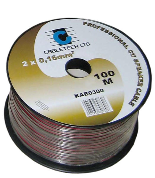 KAB0334 Kabel glosnikowy 1,5mm czarny zdjęcie 1