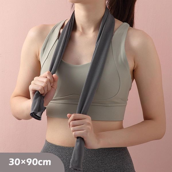 Zestaw 3 Ręczników Chłodzących Mikrofibra 30x90 cm Sportowe na Lato Yoga zdjęcie 2