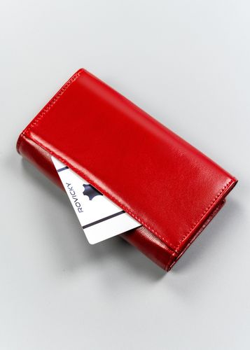 duży, skórzany portfel damski z systemem rfid - cavaldi na Arena.pl