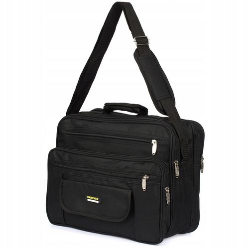 Męska torba do pracy A4 materiałowa pojemna lekka raportówka na dokumenty na Arena.pl