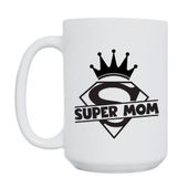 KUBEK "SUPER MOM" Wzór - Duży 450 ml