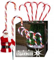 LASKI RÓZGI LAMPKI MIKOŁAJA ŚWIECĄCA OZDOBA ŚWIĄTECZNA GIRLANDA LED