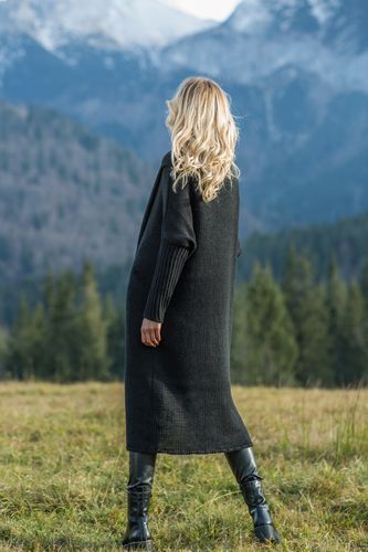 Sweter maxi F621 Espresso UNI na Arena.pl